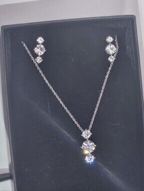 Zales White Lab-Created Sapphire Set